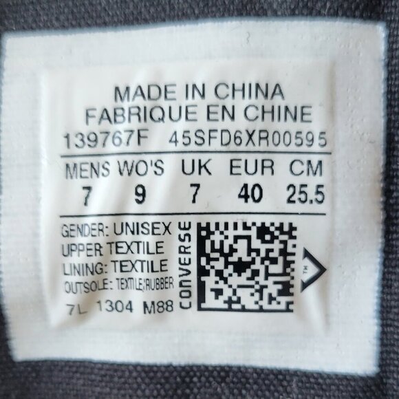 Chuck Taylor All Star Converse CT HI Black/Chili Unisex Sneakers (Size W9 / M7) - Picture 11 of 14